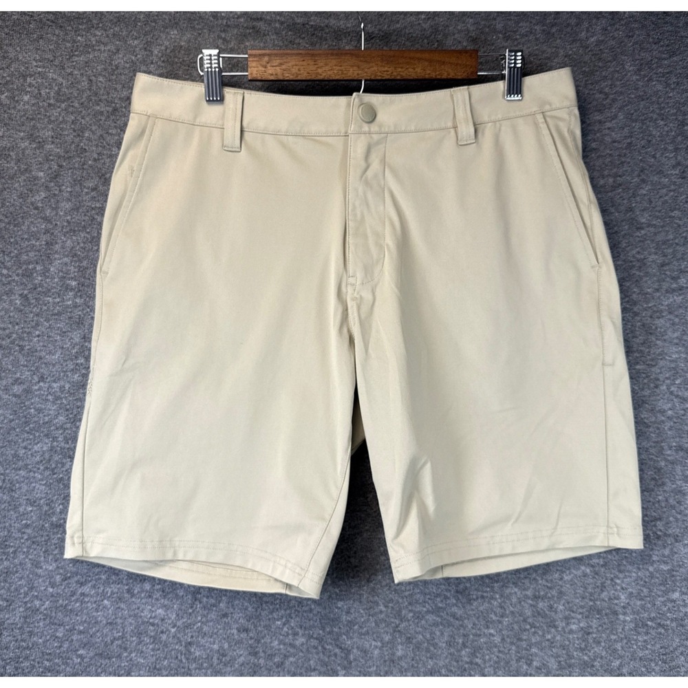 Rhone Commuter Shorts 9" Men 33 Tan Performance Golf Chino 100273 Preppy Sailing